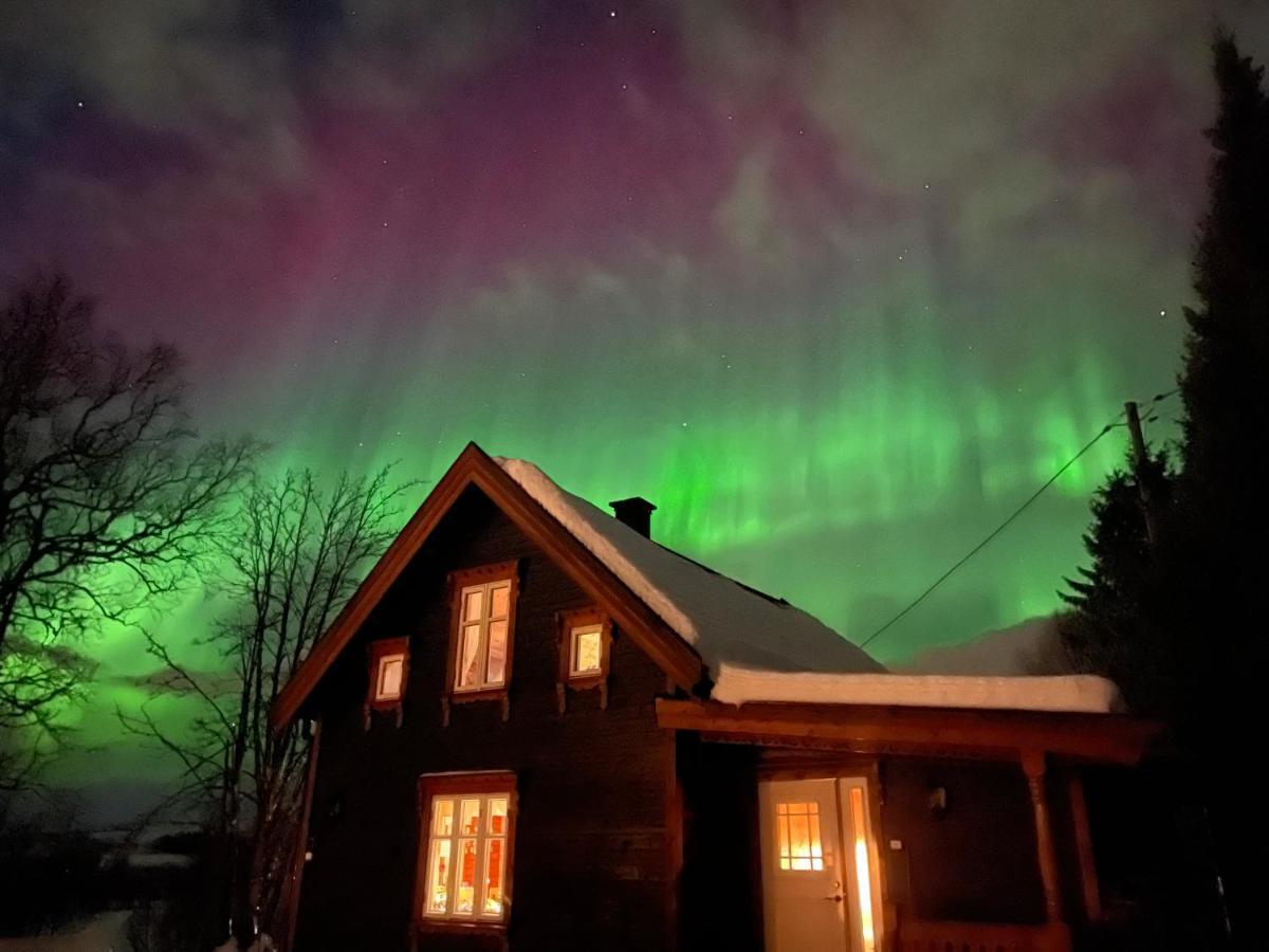 100 Years Old Norwegian Log House In Tromso Villa ภายนอก รูปภาพ